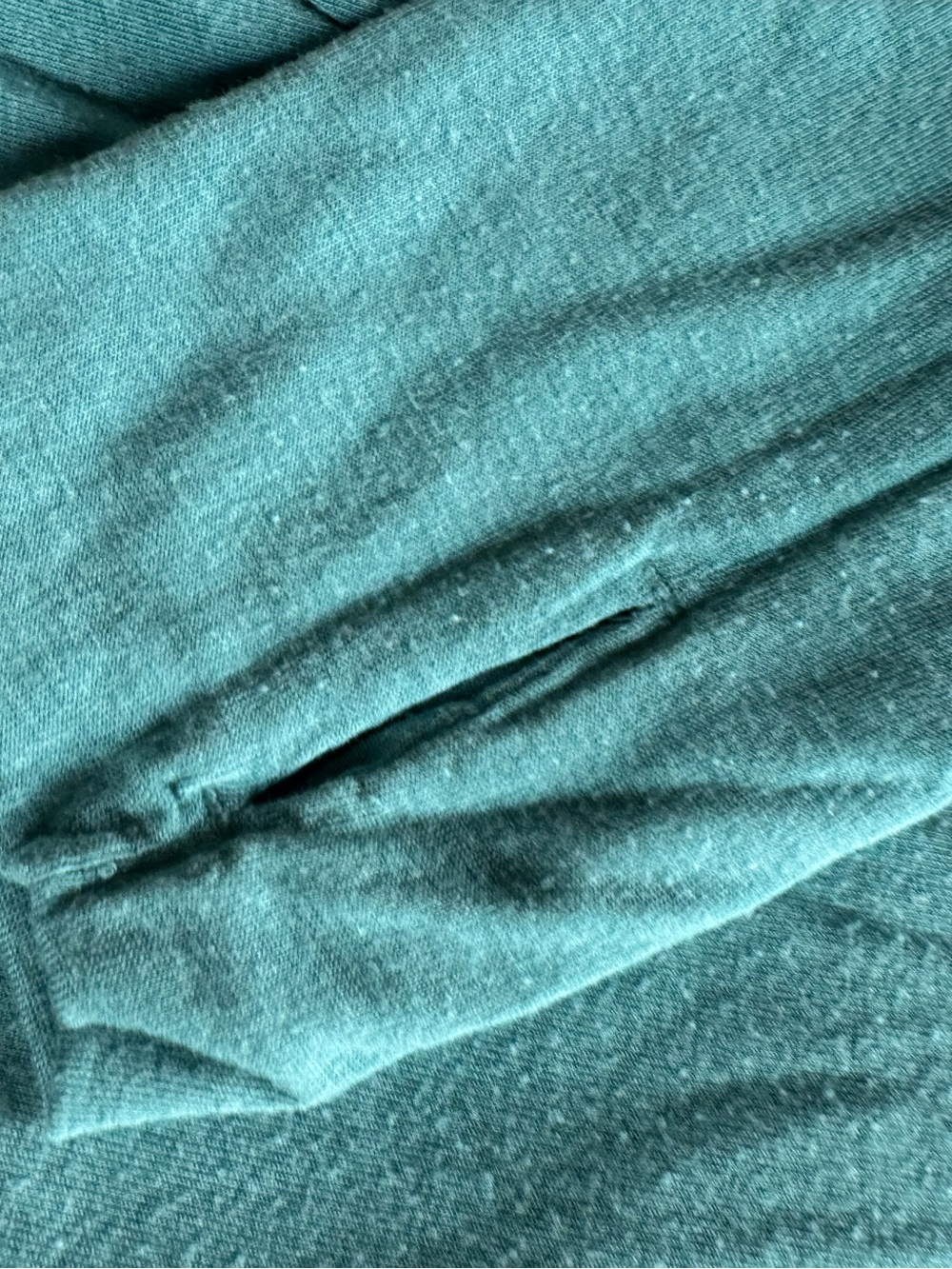 Prana Teal Crewneck Long-Sleeve Women's Top - Picture 3 of 4